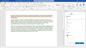 TRIYOs integration with MS Word
